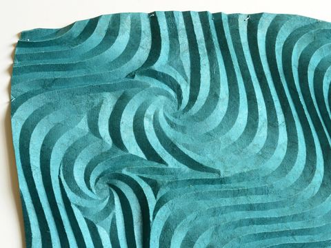 Crashing Waves II, detail — 20 x 22 inch, framed