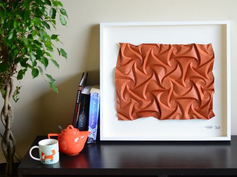 Penrose Sunflower, installation — 13 x 17 x 1 inch