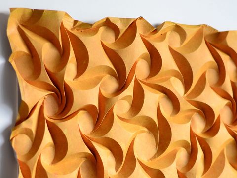 Sunburst, detail — 20 x 22 inches, framed, Abaca composite paper